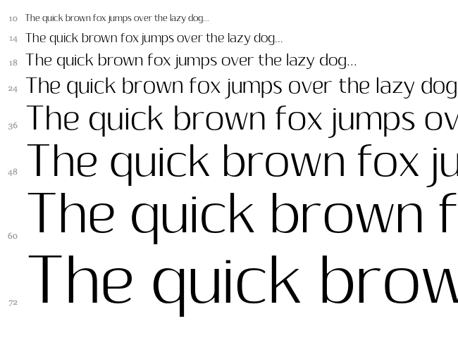 Sumptuous Light font waterfall
